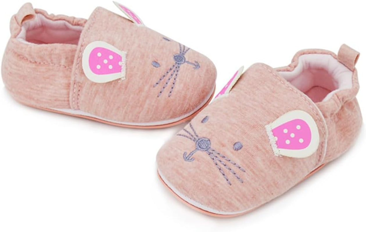 Toddler Baby Boys Girls Shoes Non Skid Slipper Sneaker Moccasins Infant First Walker House Walking Crib Shoes(6-24 Months)