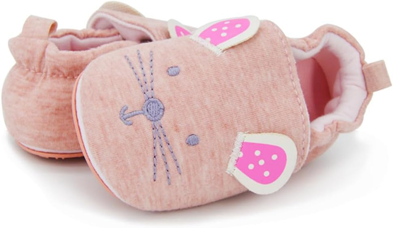 Toddler Baby Boys Girls Shoes Non Skid Slipper Sneaker Moccasins Infant First Walker House Walking Crib Shoes(6-24 Months)