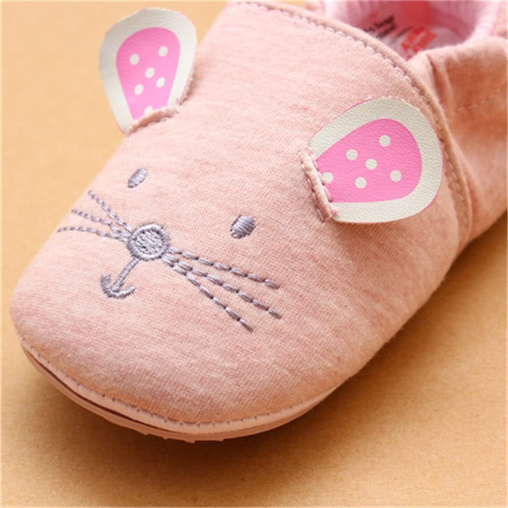 Toddler Baby Boys Girls Shoes Non Skid Slipper Sneaker Moccasins Infant First Walker House Walking Crib Shoes(6-24 Months)